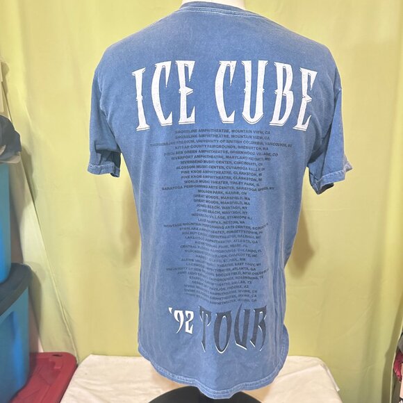 Ice Cube It Was A Good Day 92 Tour Men's Blue T Shirt Size Medium - Picture 2 of 3